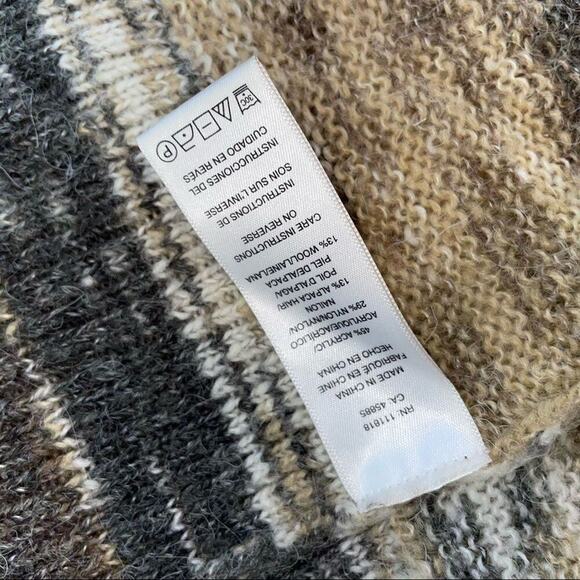 Michael Kors cardigan wool blend two toned open front cardigan pockets SZ XS - Picture 6 of 9